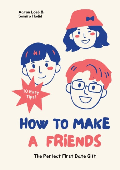 gag gift, blank book, how to make friends book, funny gift for friends, humorous coffee table book, white elephant gift, social humor