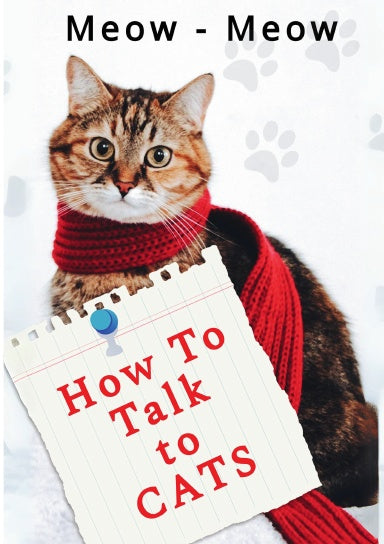 funny cat gift, how to talk to cats book, gag gift for cat lovers, humorous pet book, quirky gift idea, meow book, pet owner gift, cat lover humor